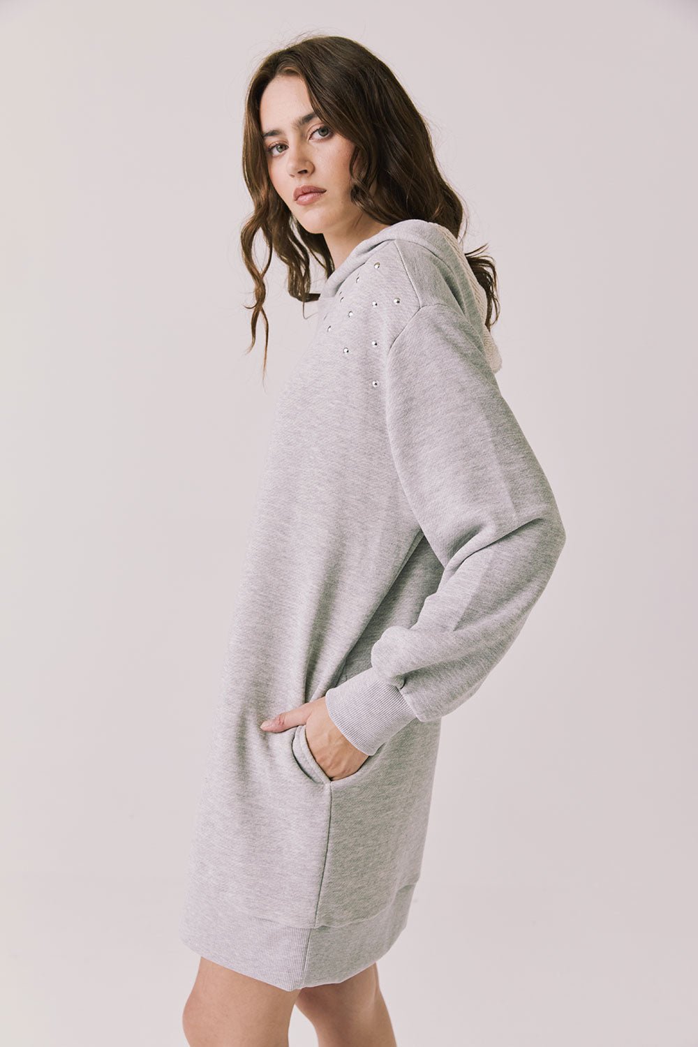 Chaser Aster Heather Grey Hoodie - Mainstream Boutique