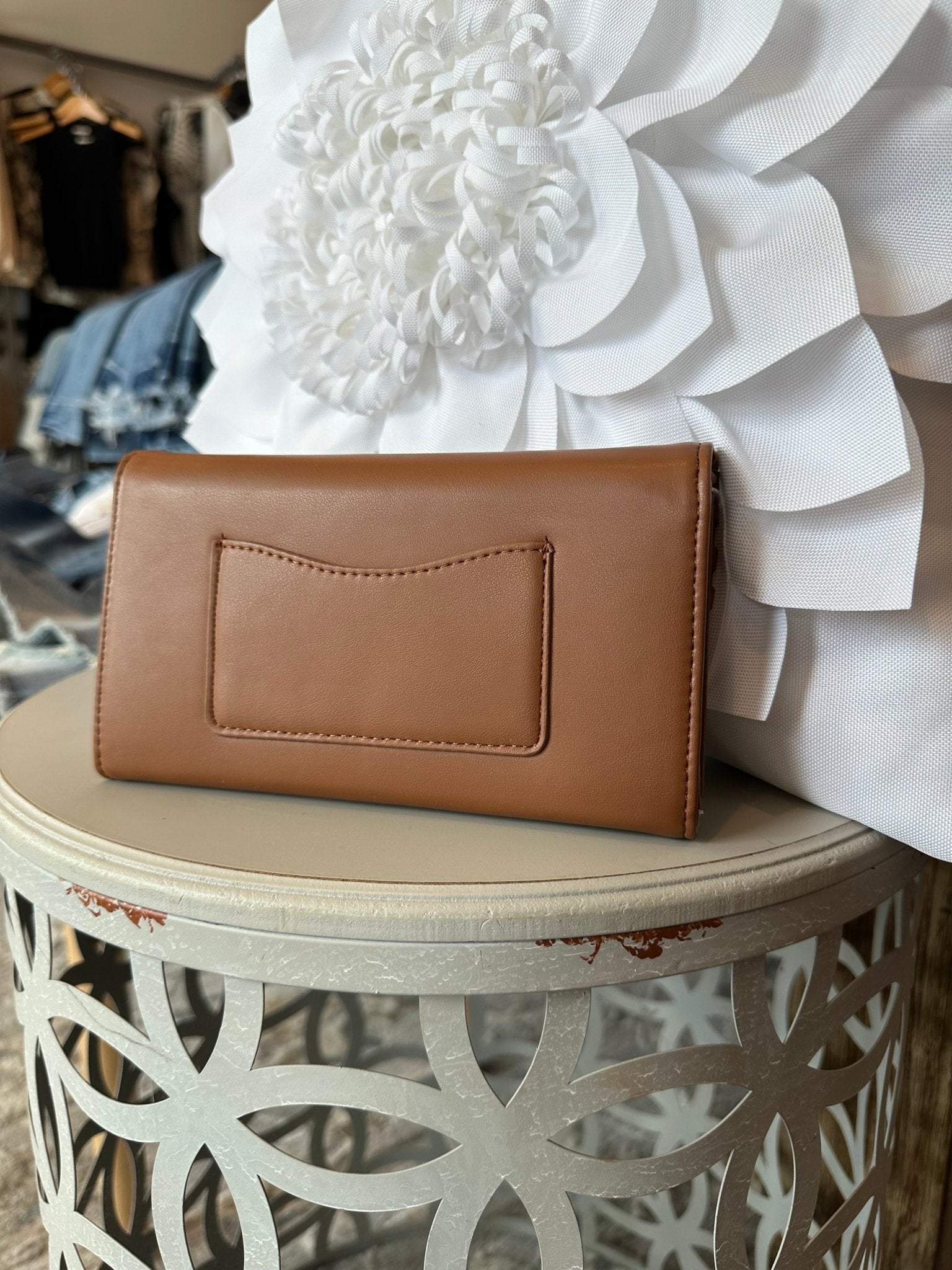 Convertible Whipstitch Crossbody Clutch - Mainstream Boutique