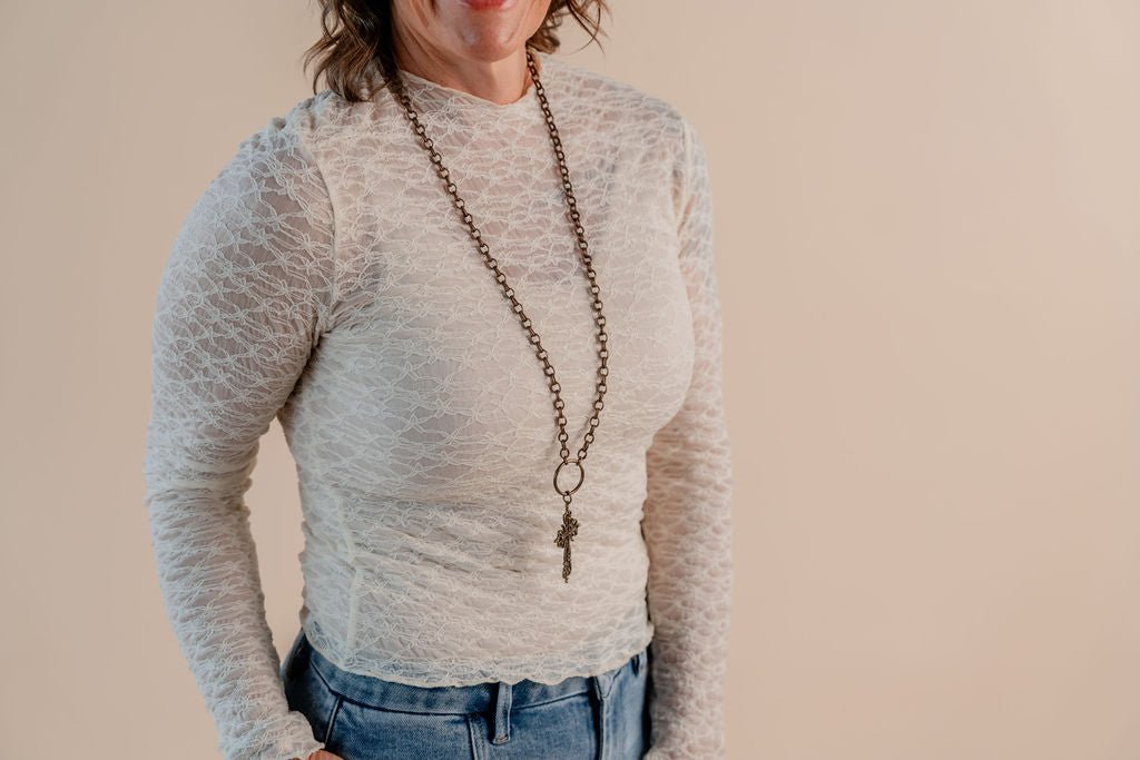 Lace Lanell Top - Mainstream Boutique