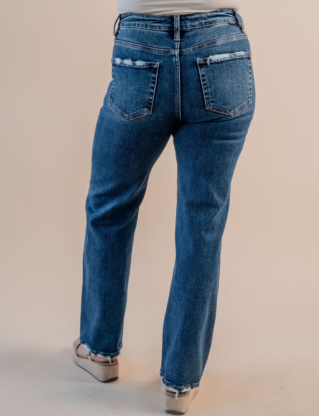 High Rise Ankle Straight Jeans - Mainstream Boutique