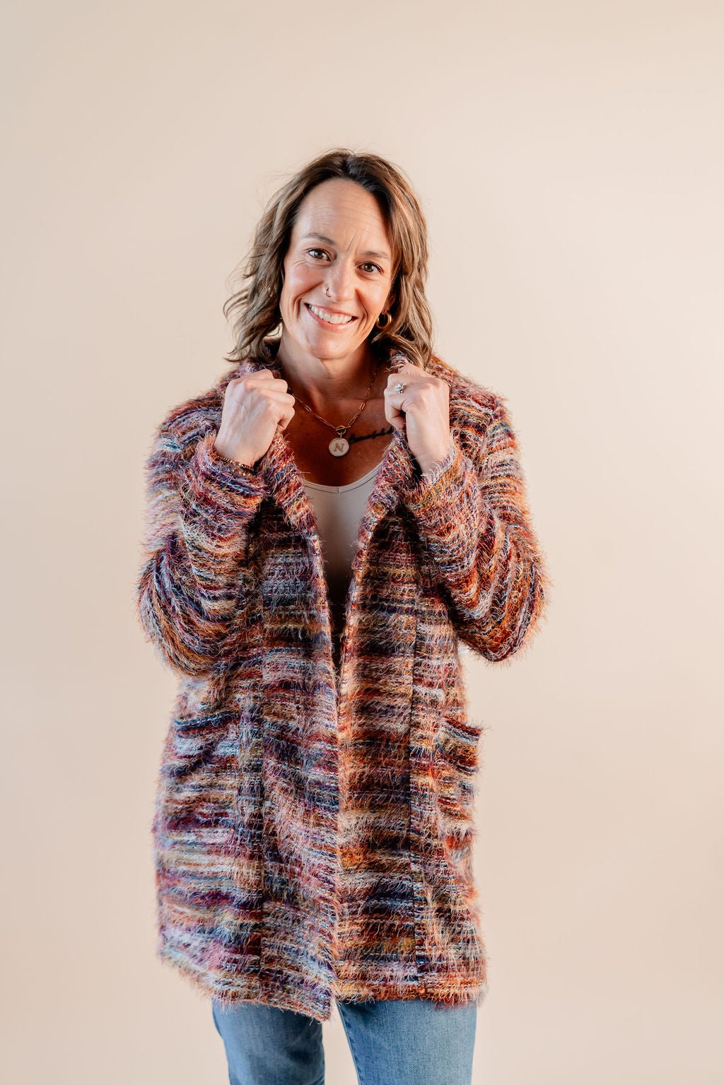 Long Sleeve Open Front Cardigan - Mainstream Boutique
