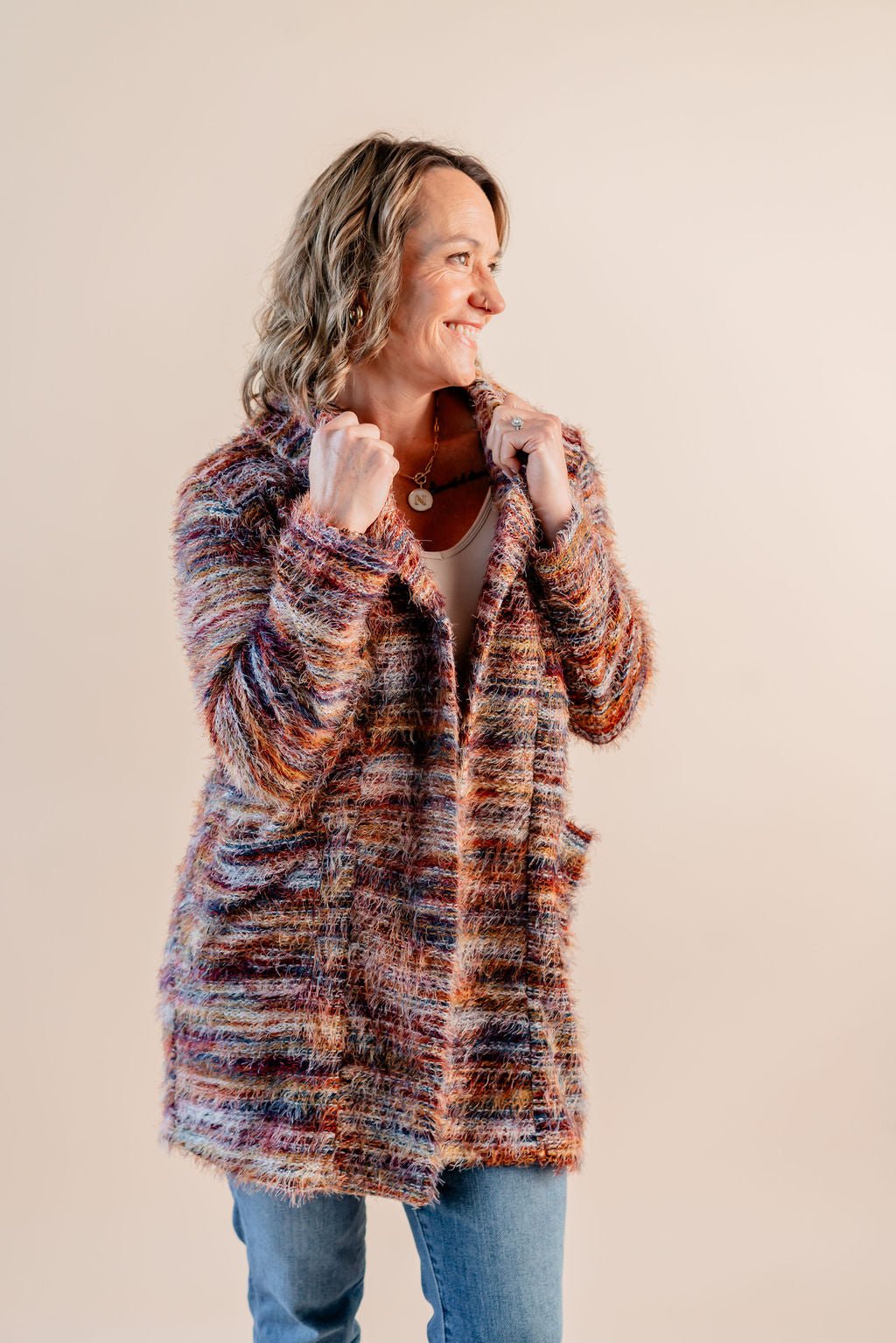 Long Sleeve Open Front Cardigan - Mainstream Boutique