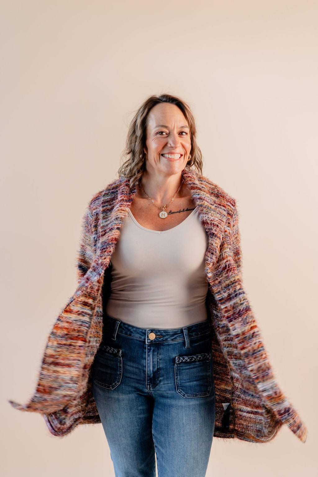 Long Sleeve Open Front Cardigan - Mainstream Boutique
