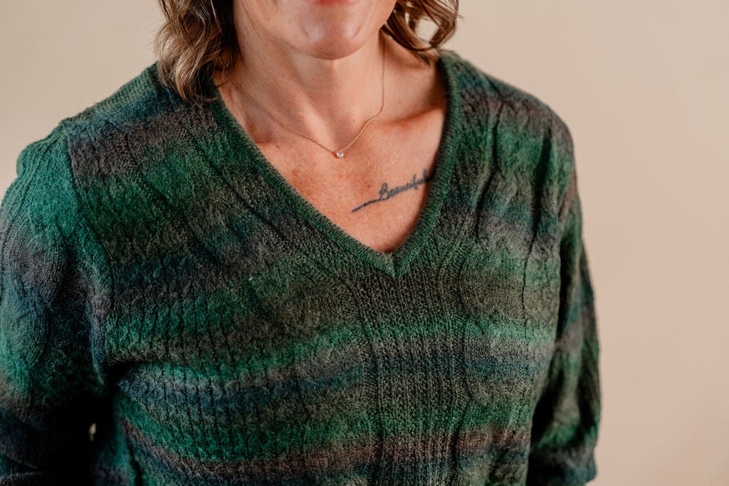 Long Sleeve V - Neck Sweater - Mainstream Boutique