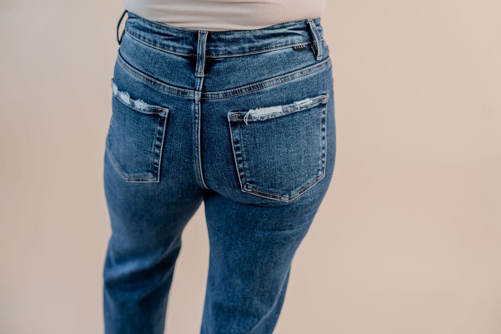 High Rise Ankle Straight Jeans - Mainstream Boutique