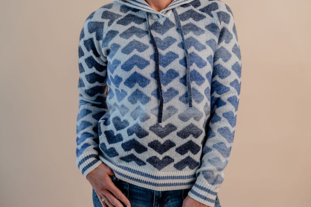 Raglan Popover Hooded Sweater - Mainstream Boutique