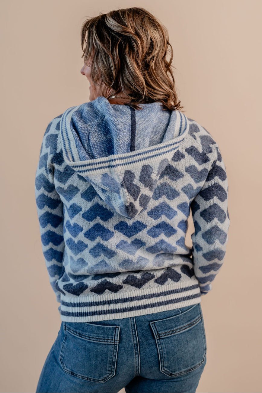 Raglan Popover Hooded Sweater - Mainstream Boutique