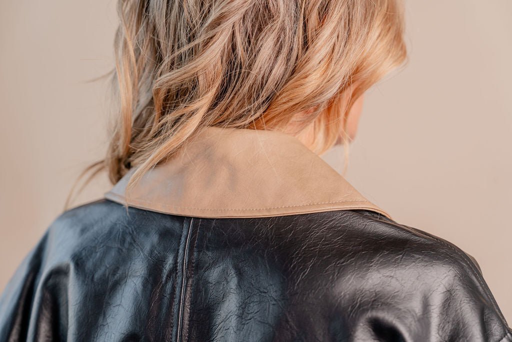Black & Brown Bomber Jacket - Mainstream Boutique