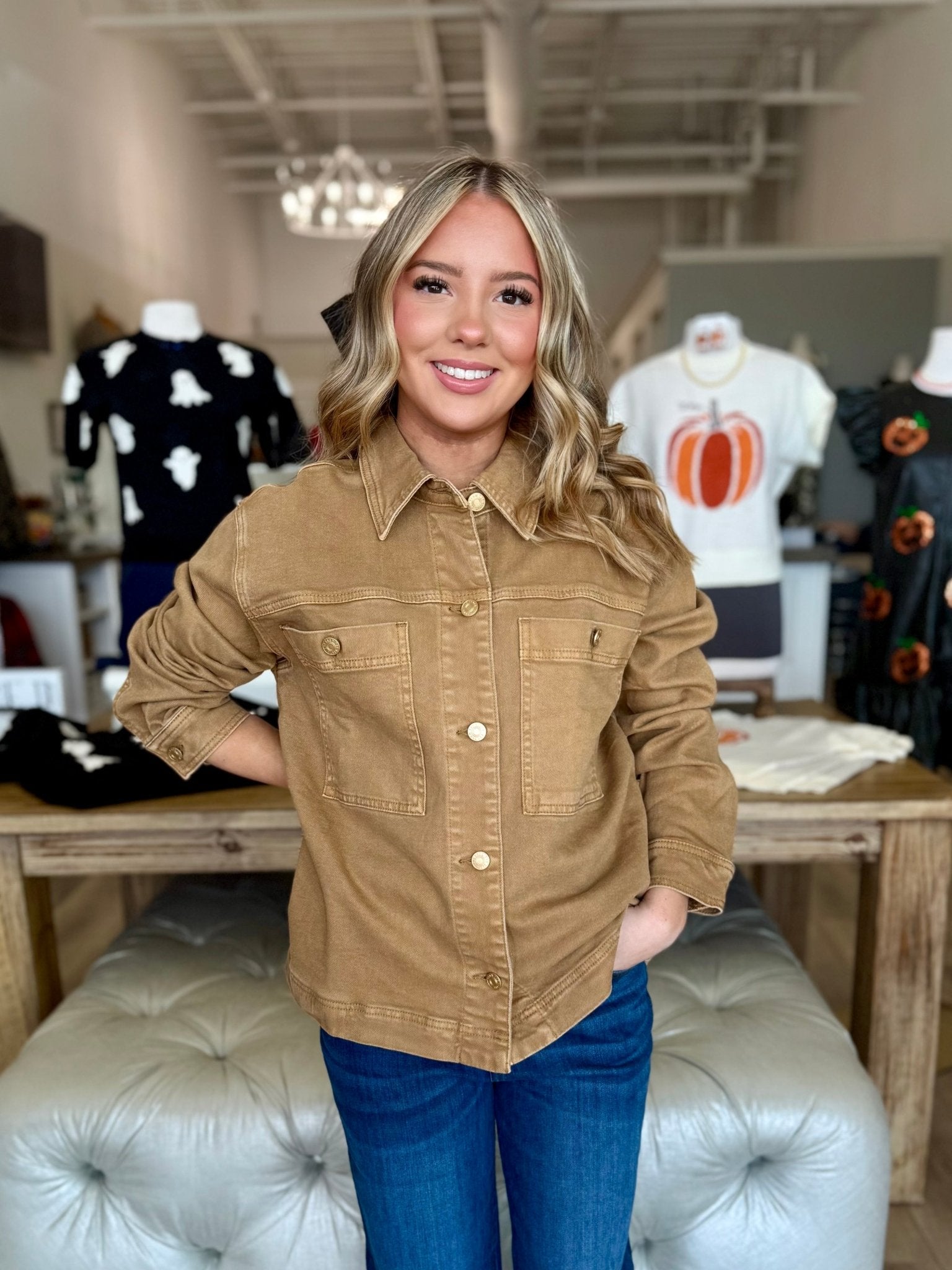 Barb - Jacket W/Shirt Collar - Mainstream Boutique