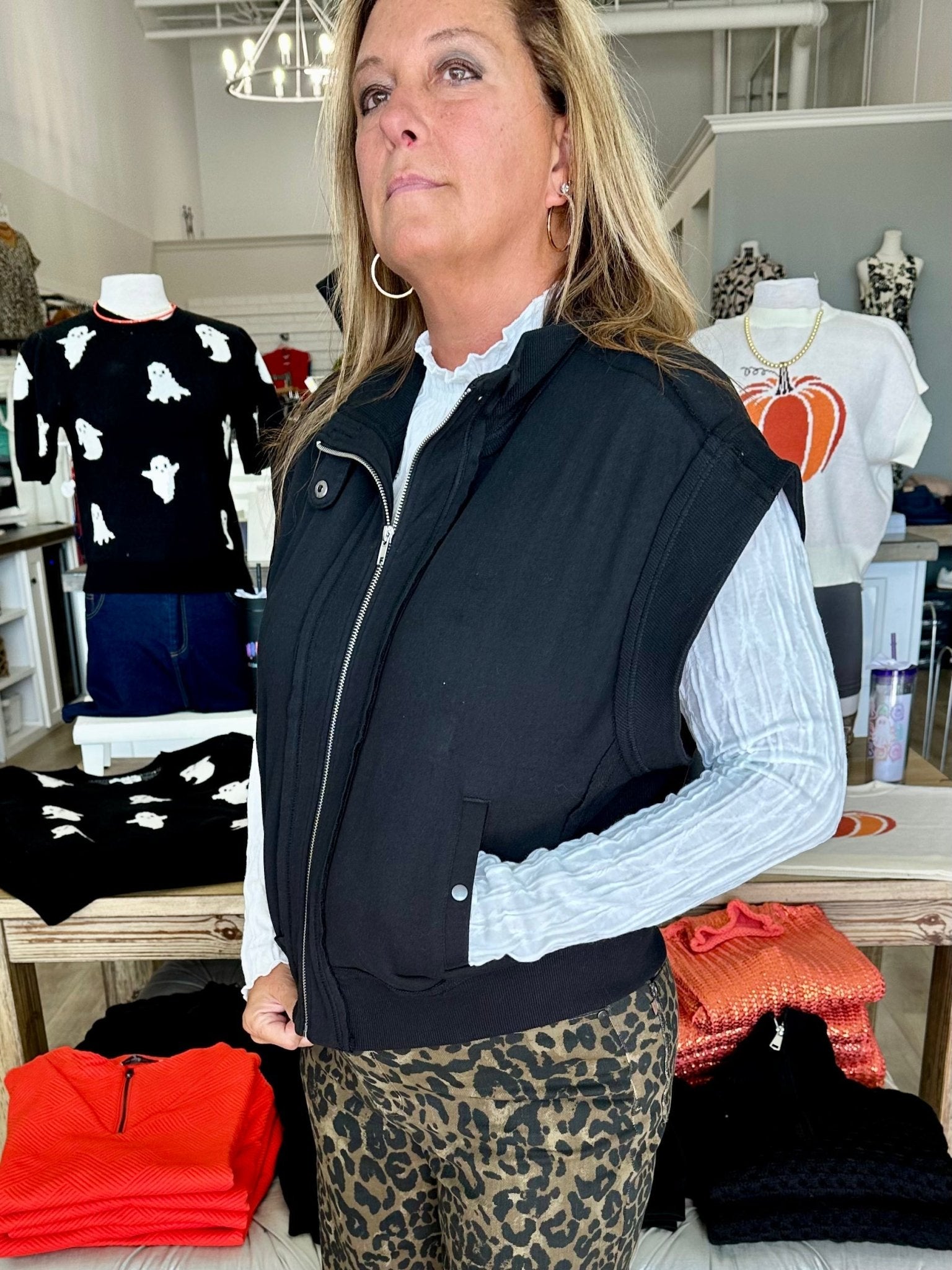Vest Zipper - Mainstream Boutique