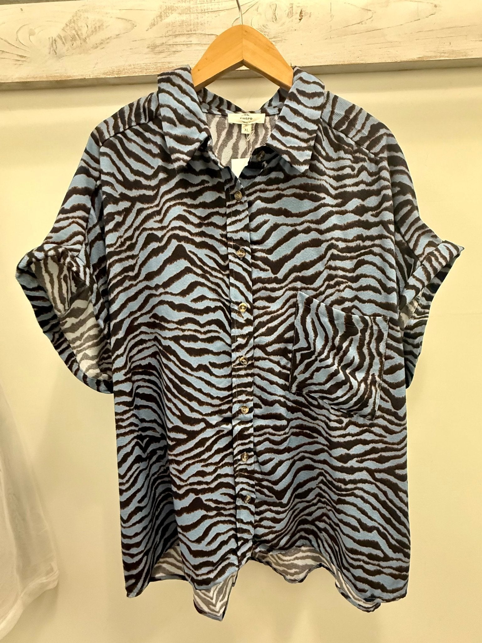 Tiger Print Top - Mainstream Boutique