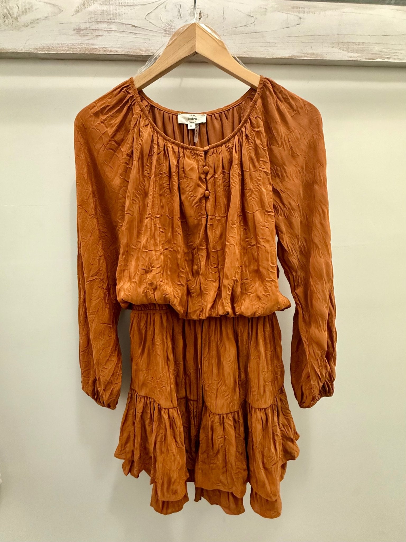 Long Sleeve Short Dress - Mainstream Boutique