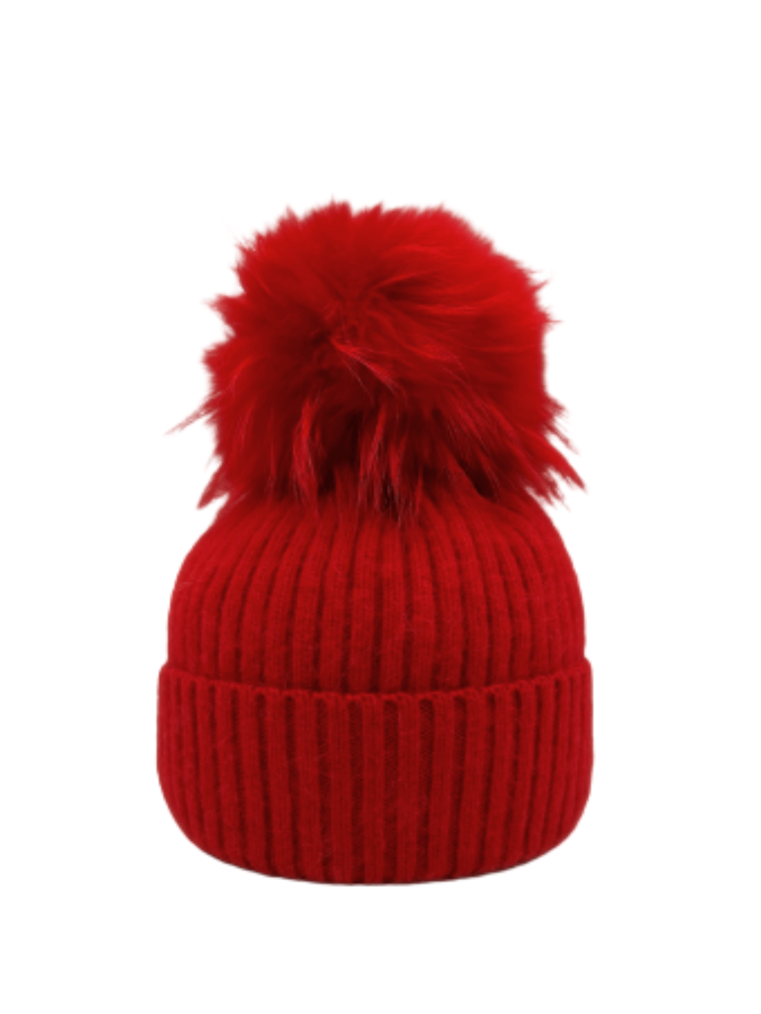 Angora/ Wool Blend Hat - Red - Mainstream Boutique