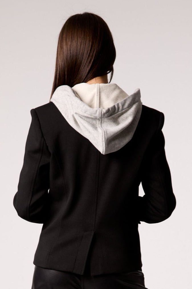 Blue Revival Helen Blazer W/ Removable Hoodie Insert - Black - Mainstream Boutique