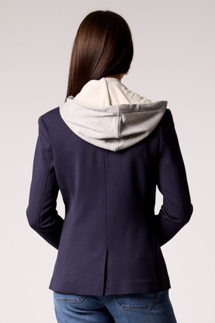 Blue Revival Helen Blazer W/ Removable Hoodie Insert - Navy - Mainstream Boutique