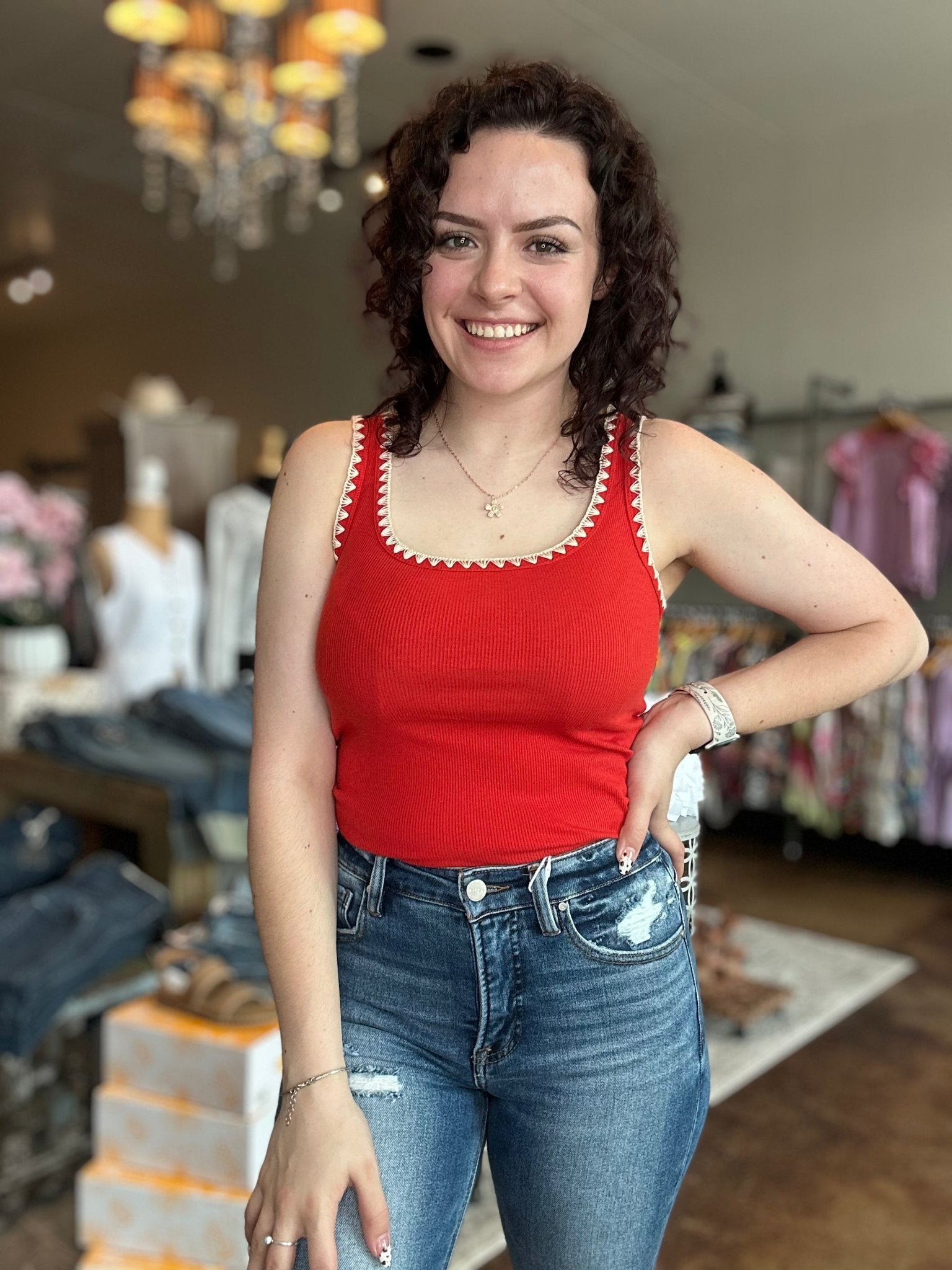Jaidynn Rib Tank - Mainstream Boutique