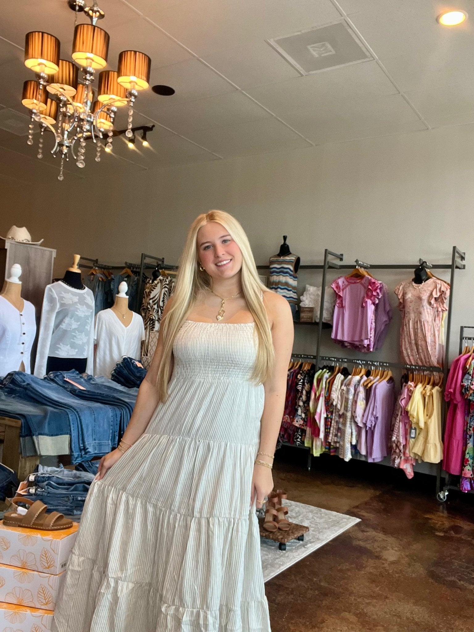 Balos Striped Maxi Dress - Mainstream Boutique