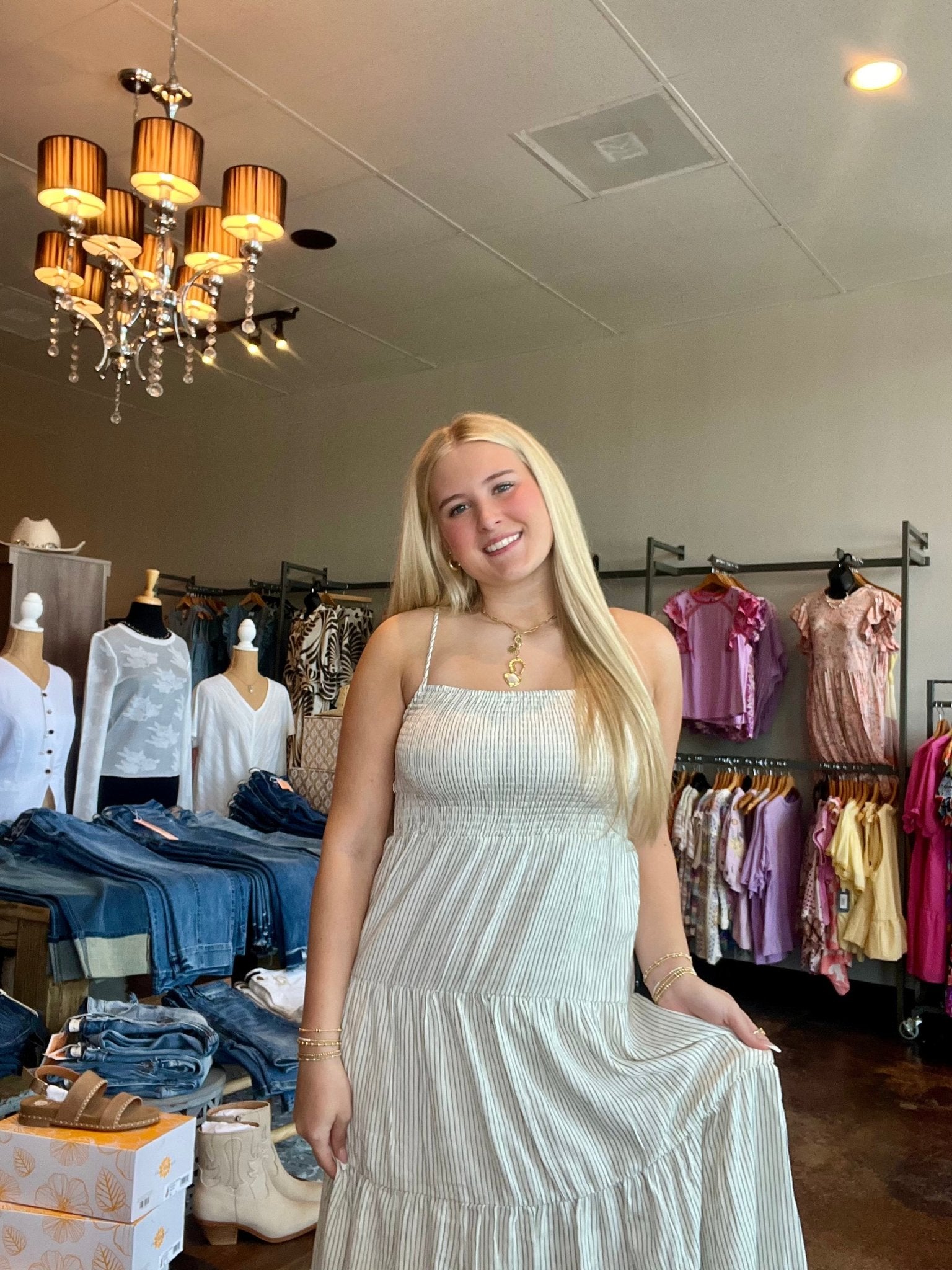 Balos Striped Maxi Dress - Mainstream Boutique