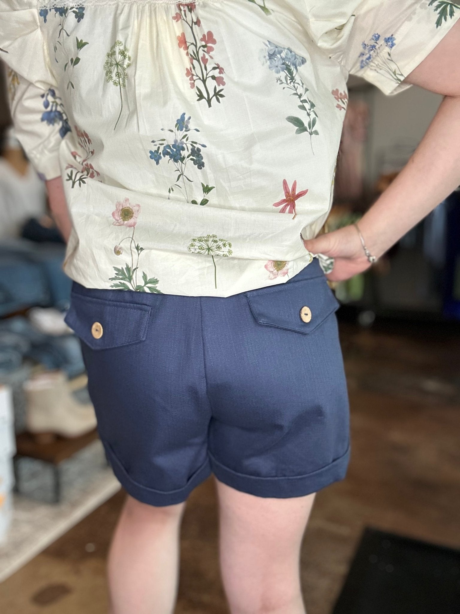 High Waist Pleated Pintuck Shorts - Mainstream Boutique
