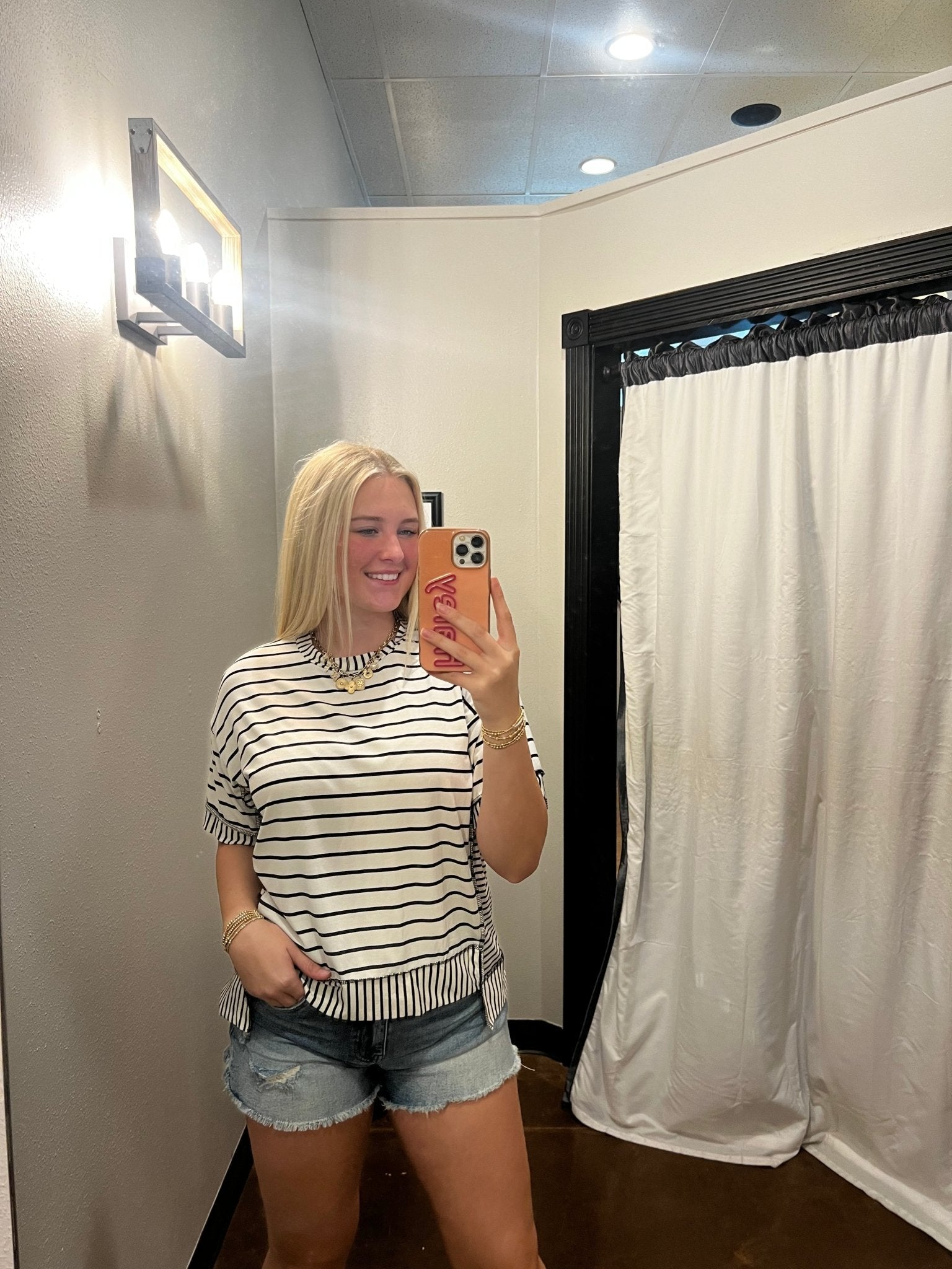 Stripe Colorblock Oversized Knit Top - Mainstream Boutique