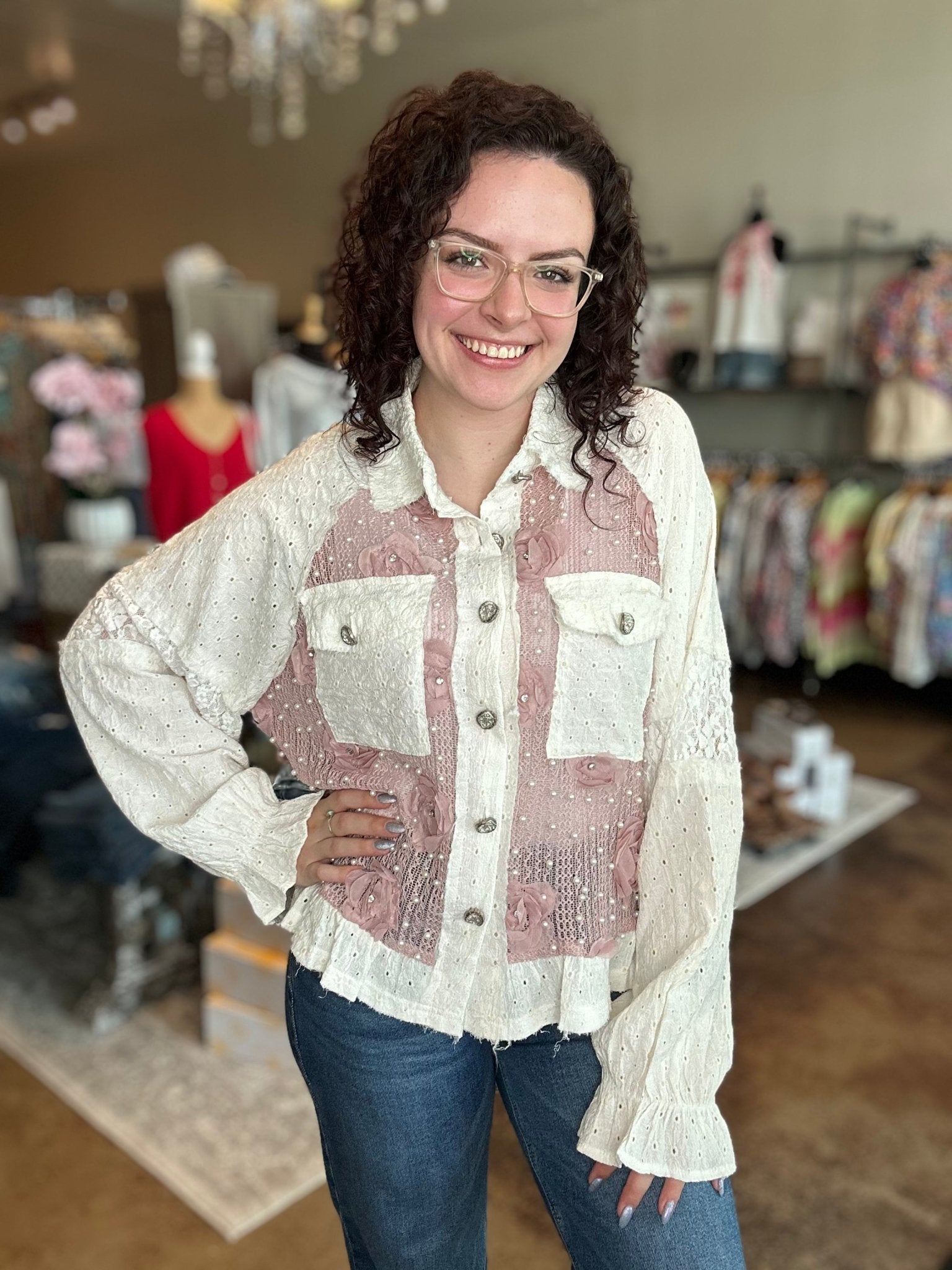 Vintage Washed Balloon Sleeve Jacket - Mainstream Boutique