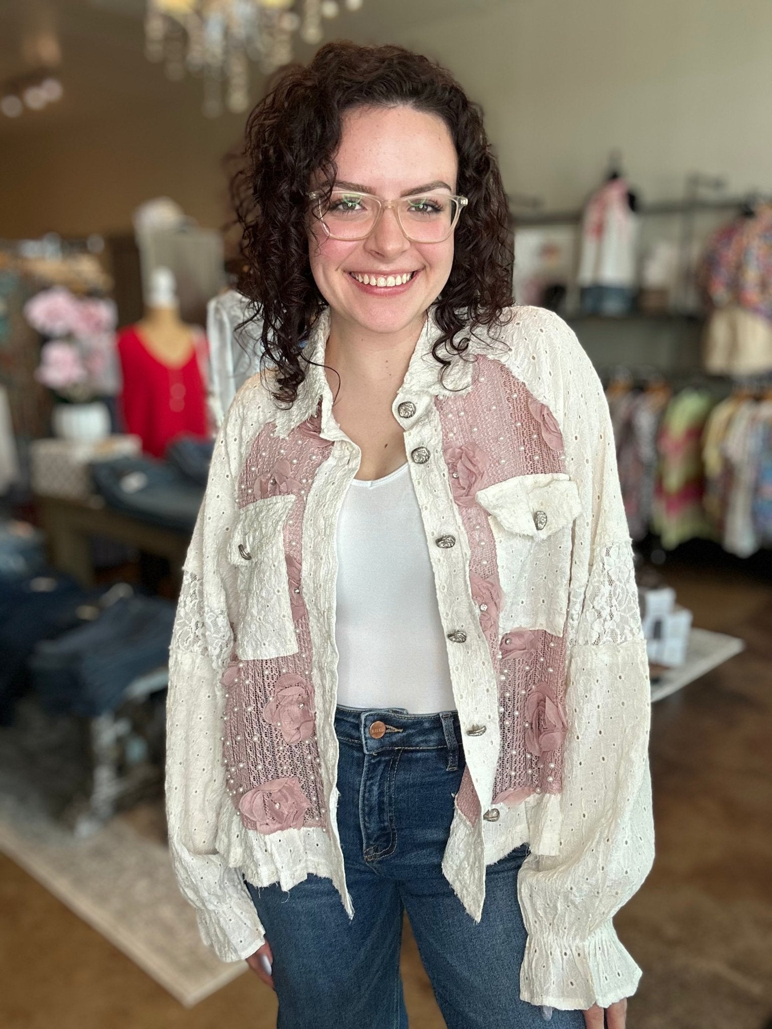 Vintage Washed Balloon Sleeve Jacket - Mainstream Boutique