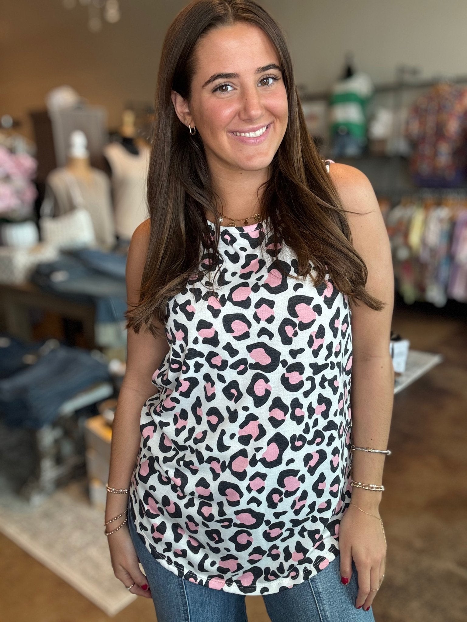 Leopard Print Tank Top - Mainstream Boutique