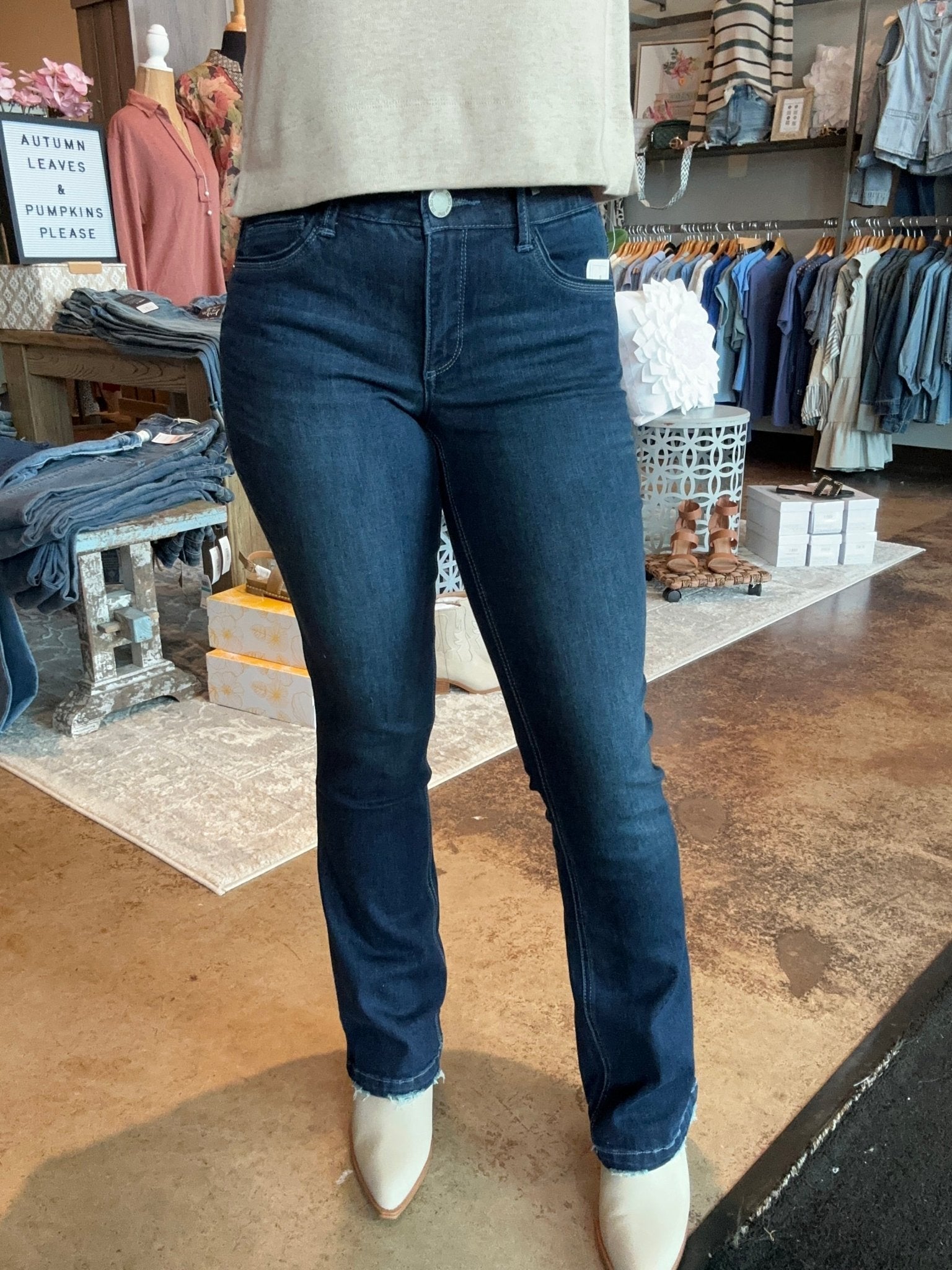 Itty Bitty Boot Jeans - Mainstream Boutique