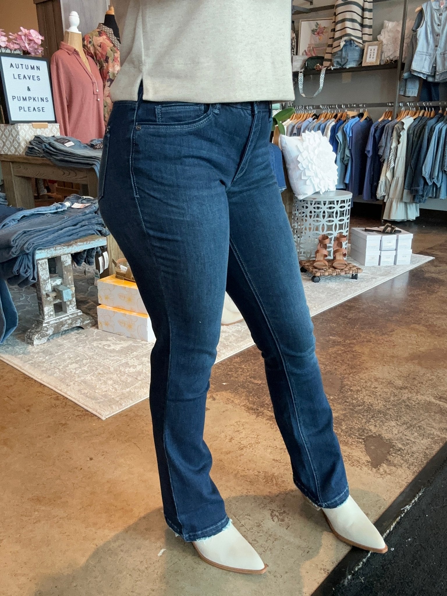 Itty Bitty Boot Jeans - Mainstream Boutique