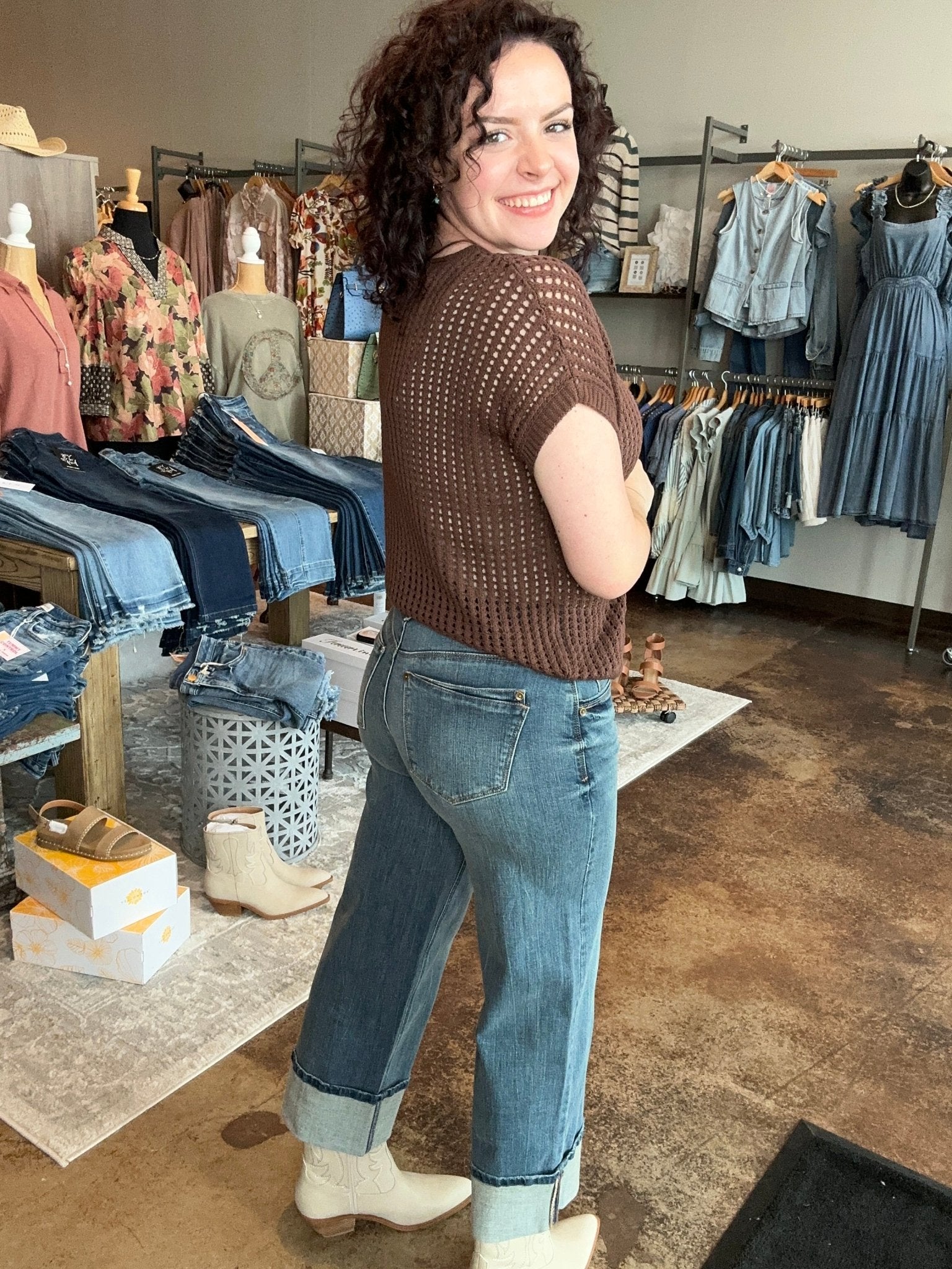 Crochet Knit Hollow Sweater - Mainstream Boutique