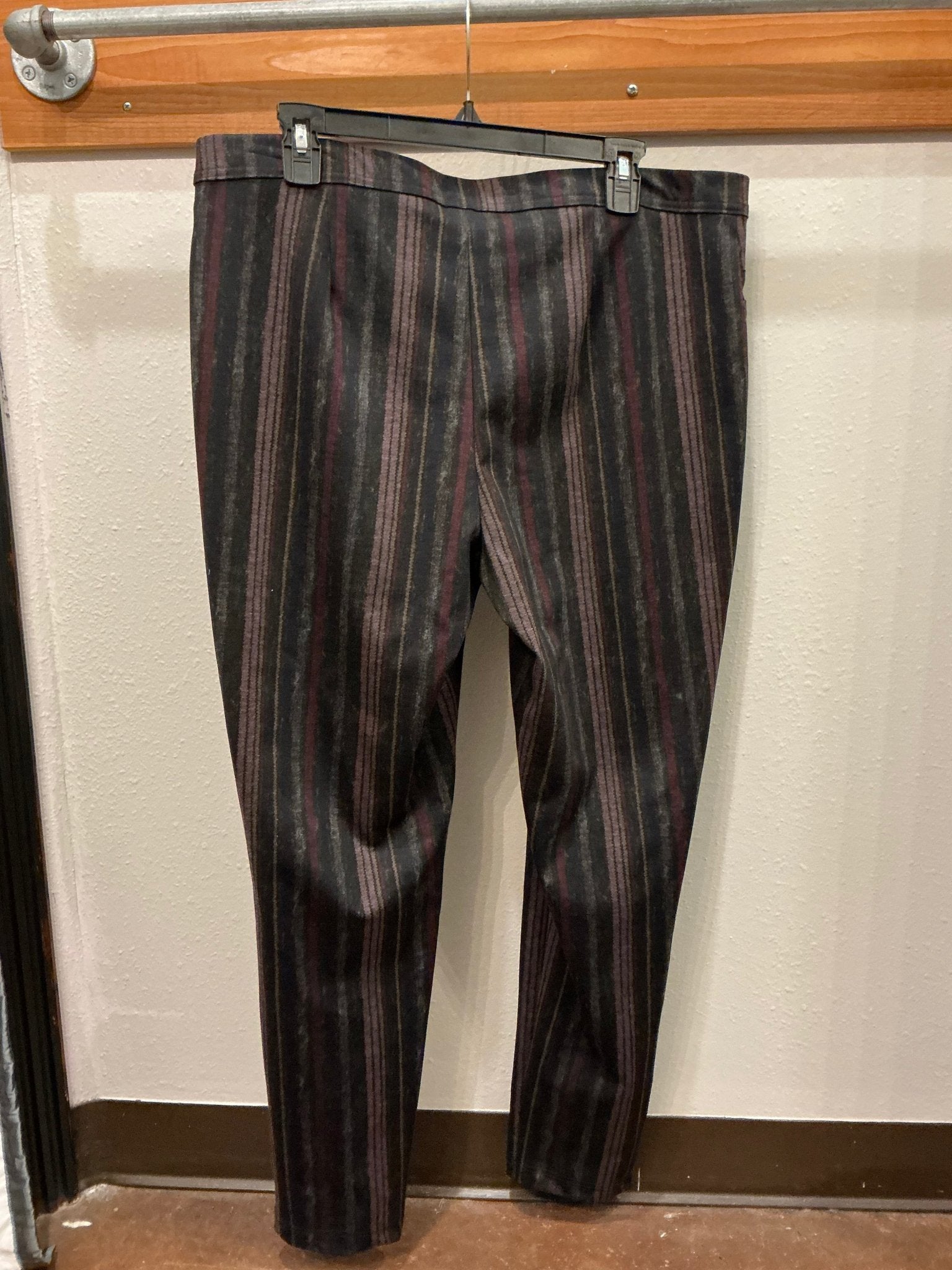 Striped Pull On Slacks - Mainstream Boutique