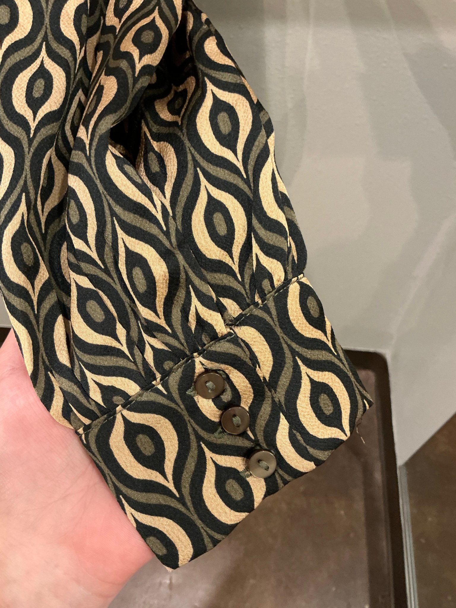 Tie Neck Button Up Blouse - Mainstream Boutique