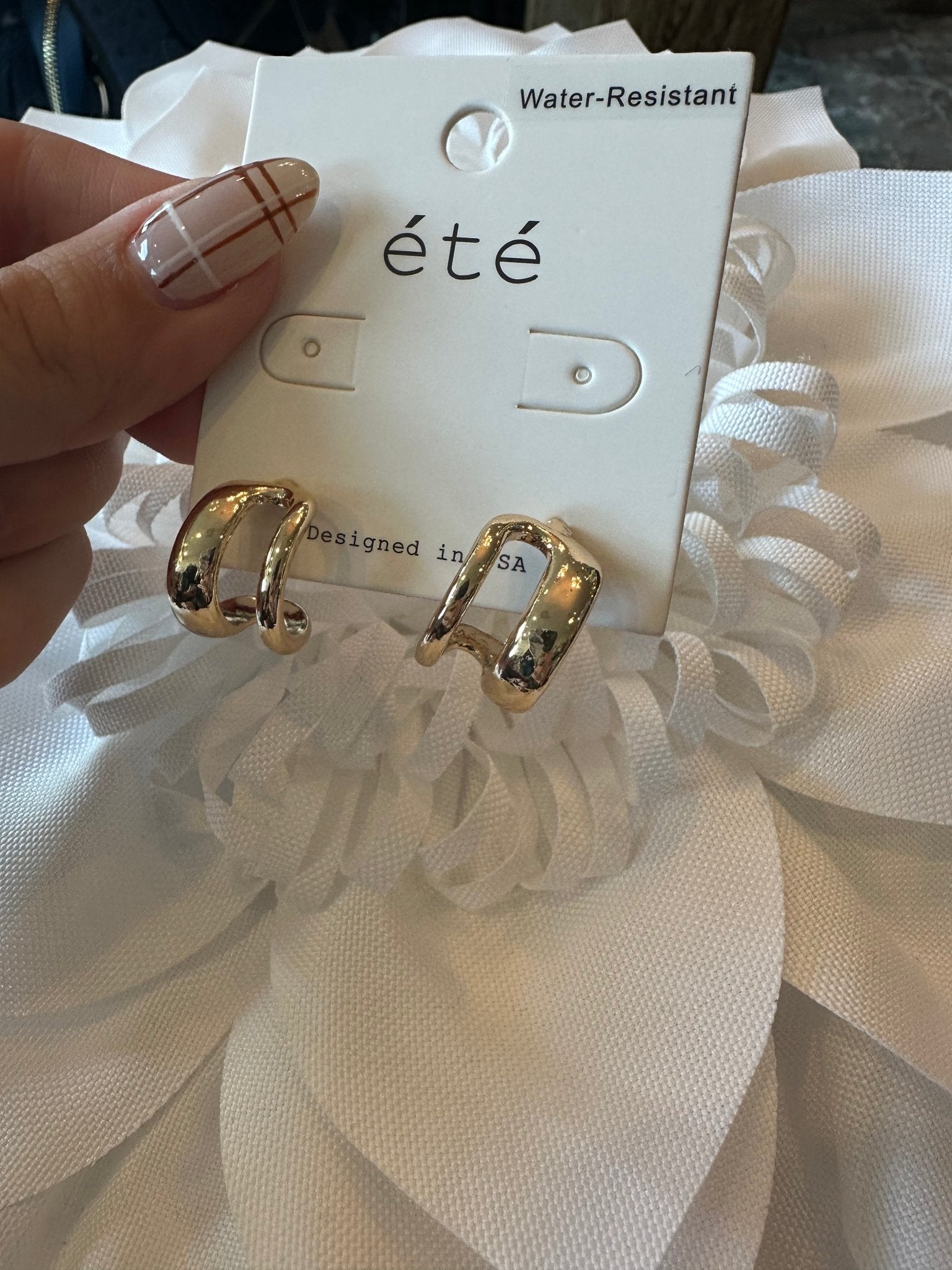 Double Layered Huggie Earrings - Mainstream Boutique