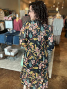 V - Neck Tiered Midi Dress - Mainstream Boutique