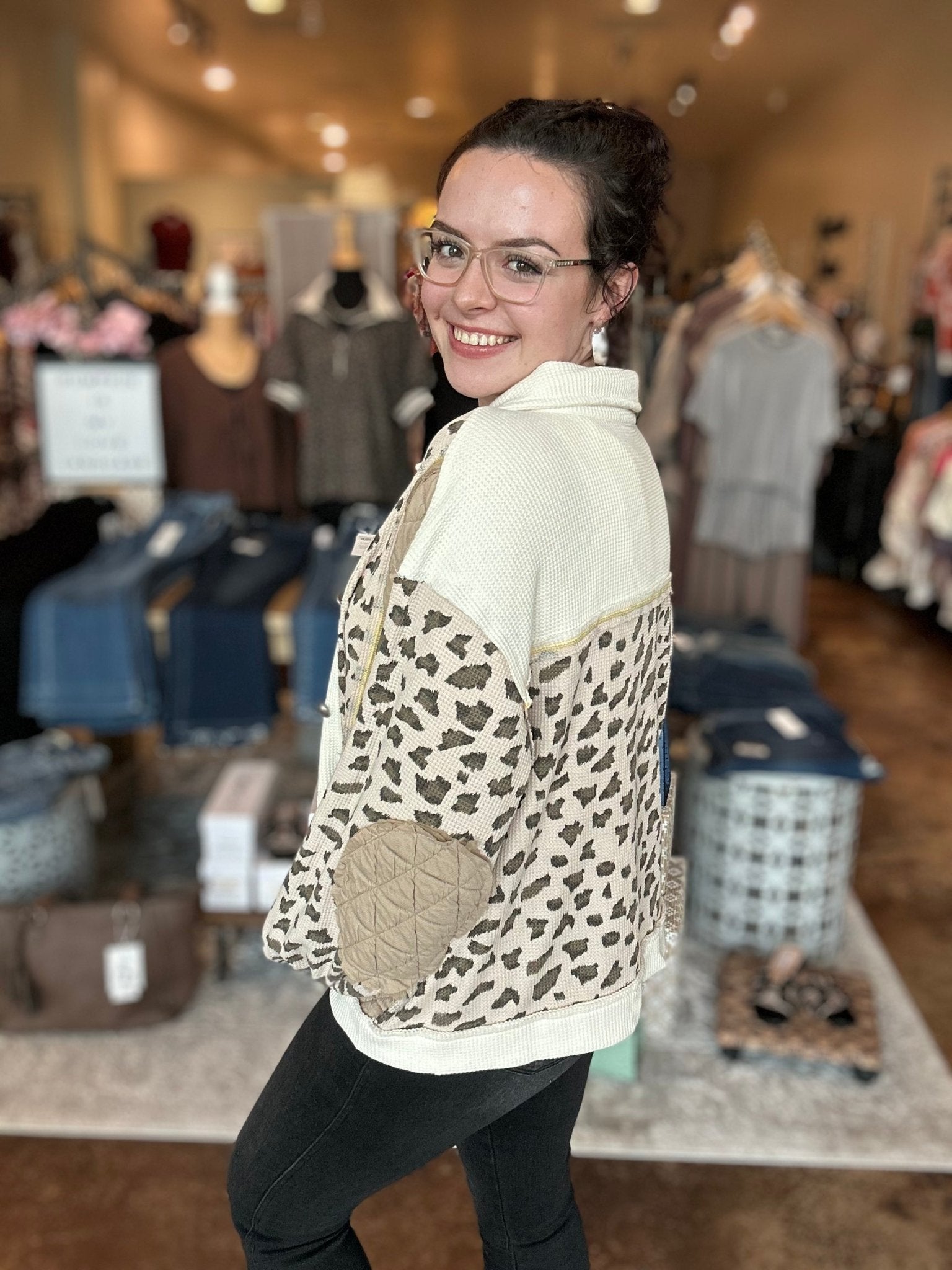 Patchwork Thermal Contrast Jacket - Mainstream Boutique
