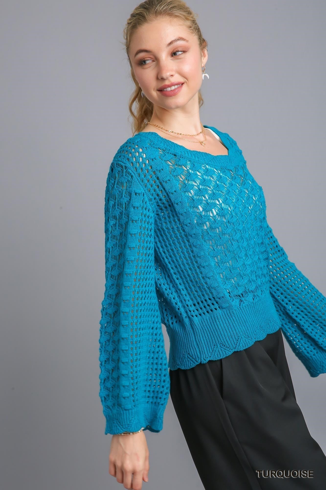 Crochet Light Weight Pullover - Mainstream Boutique
