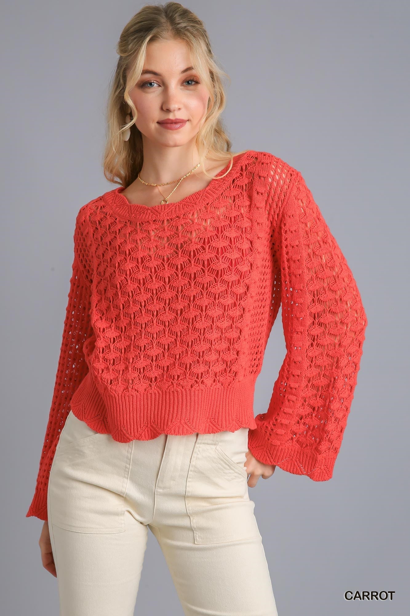 Crochet Light Weight Pullover - Mainstream Boutique