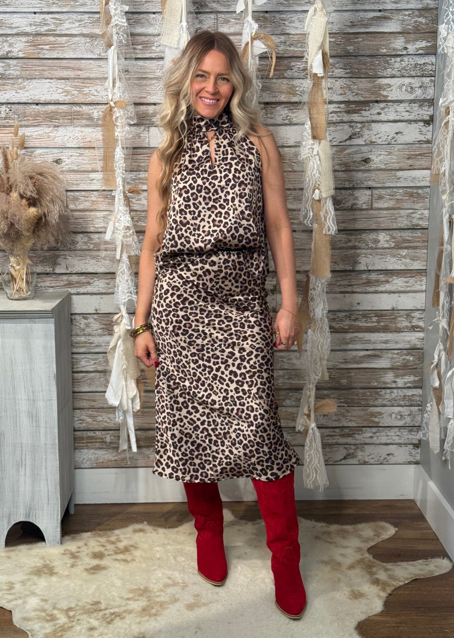 Wild Instinct Satin Midi - Mainstream Boutique