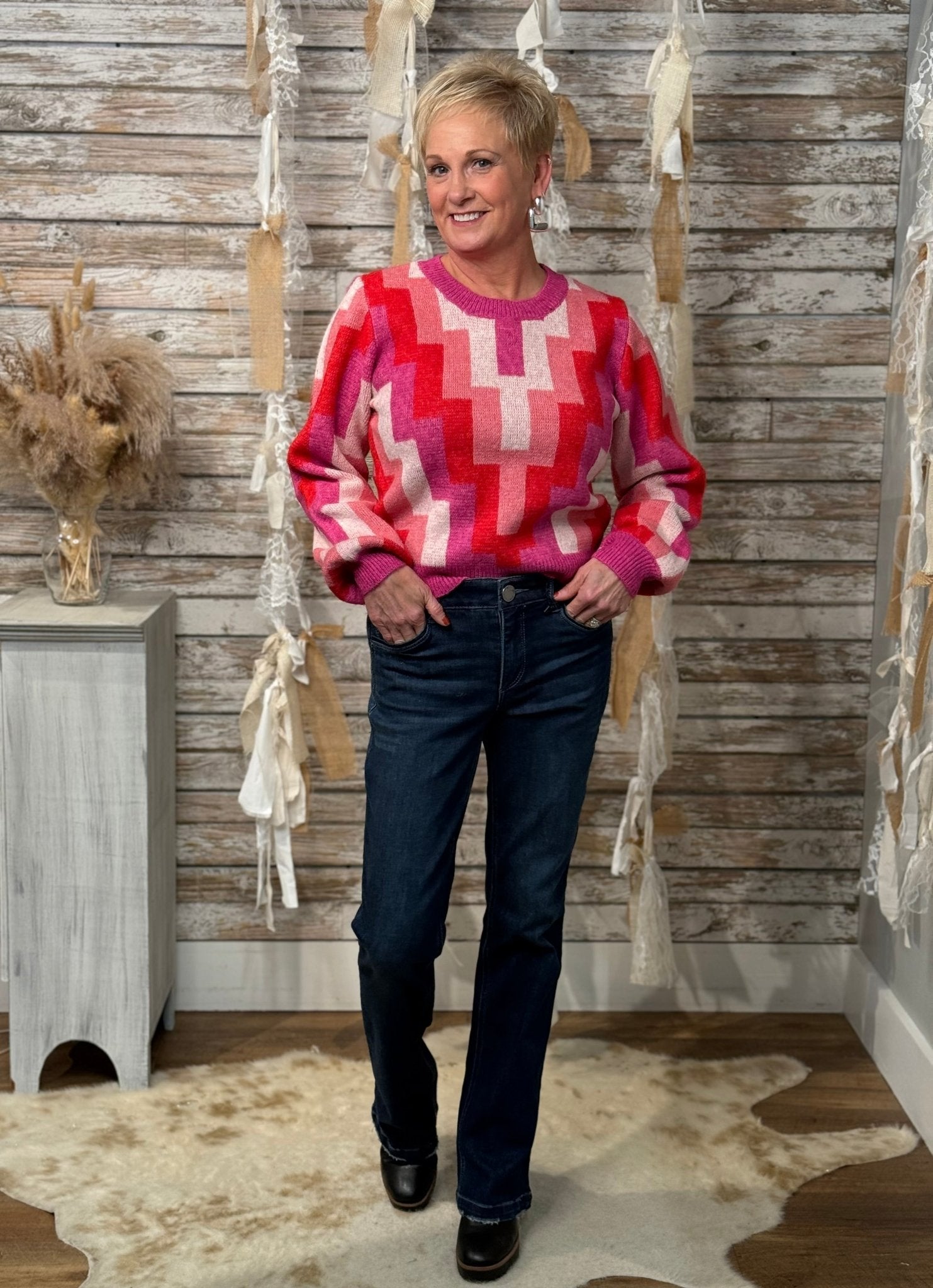 Retro Pop Sweater - Mainstream Boutique