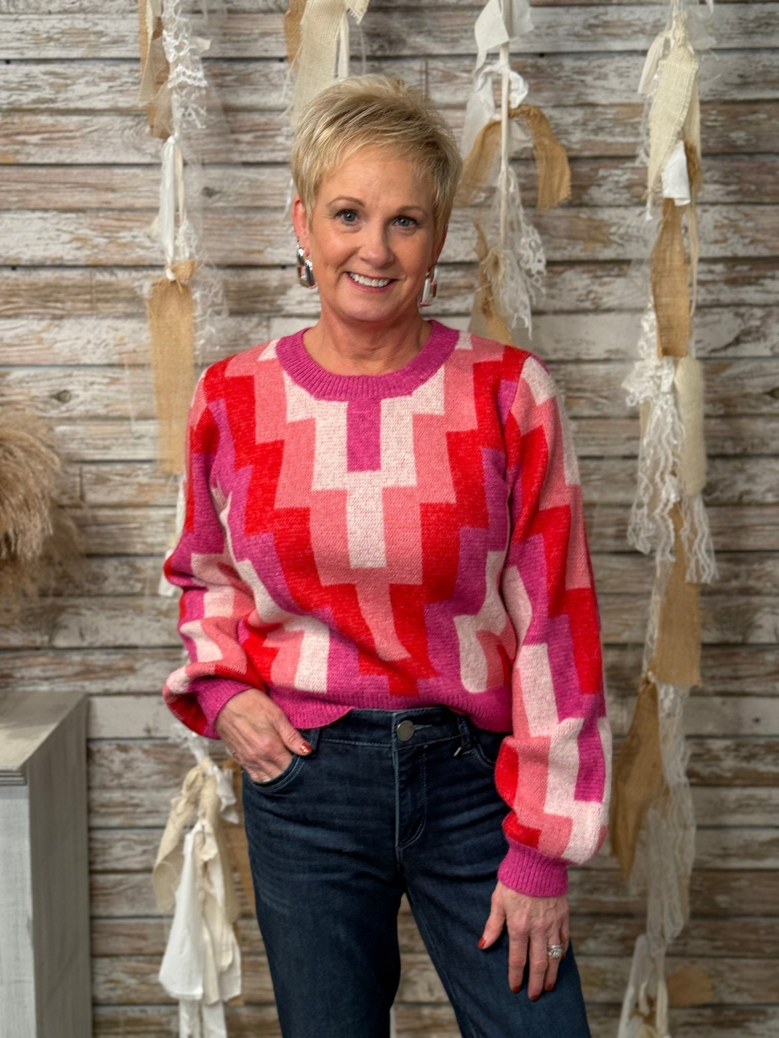 Retro Pop Sweater - Mainstream Boutique