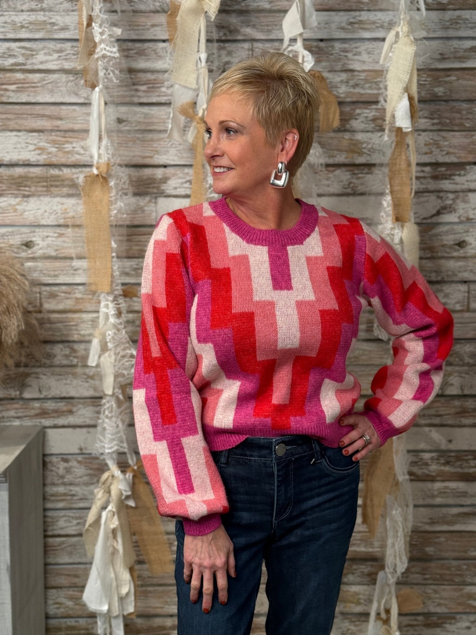 Retro Pop Sweater - Mainstream Boutique