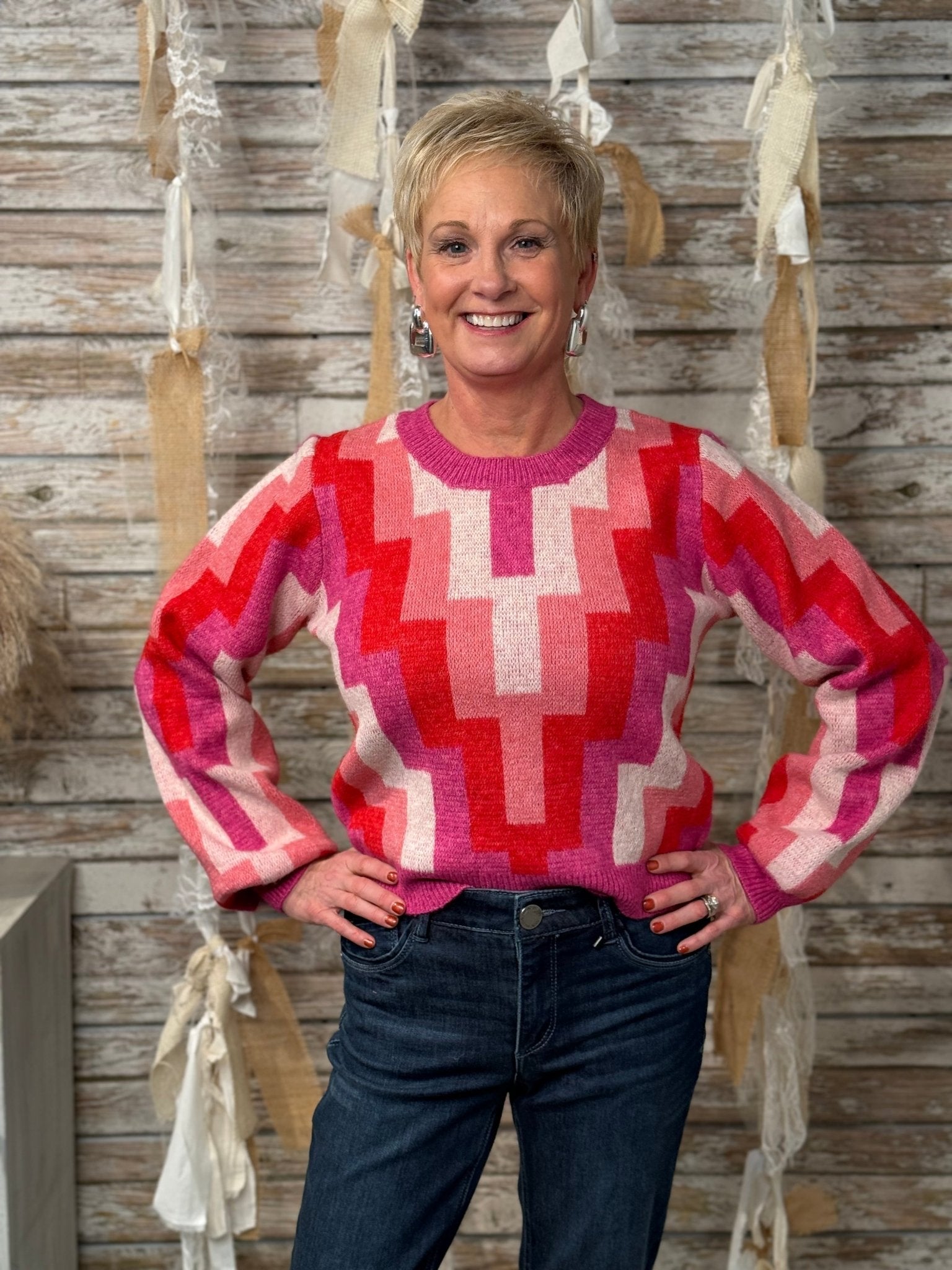 Retro Pop Sweater - Mainstream Boutique
