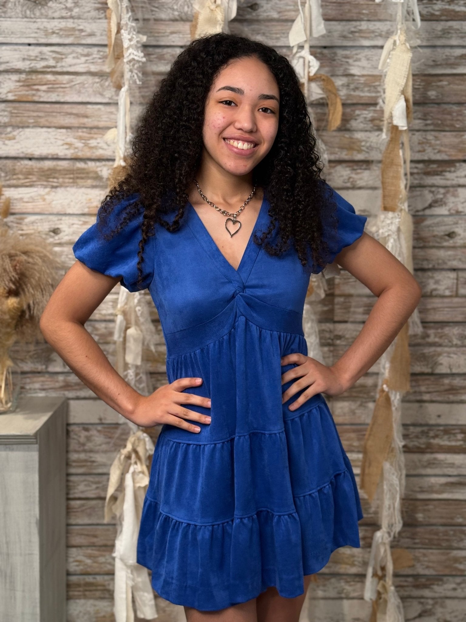 Electric Charm Tiered Dress - Mainstream Boutique