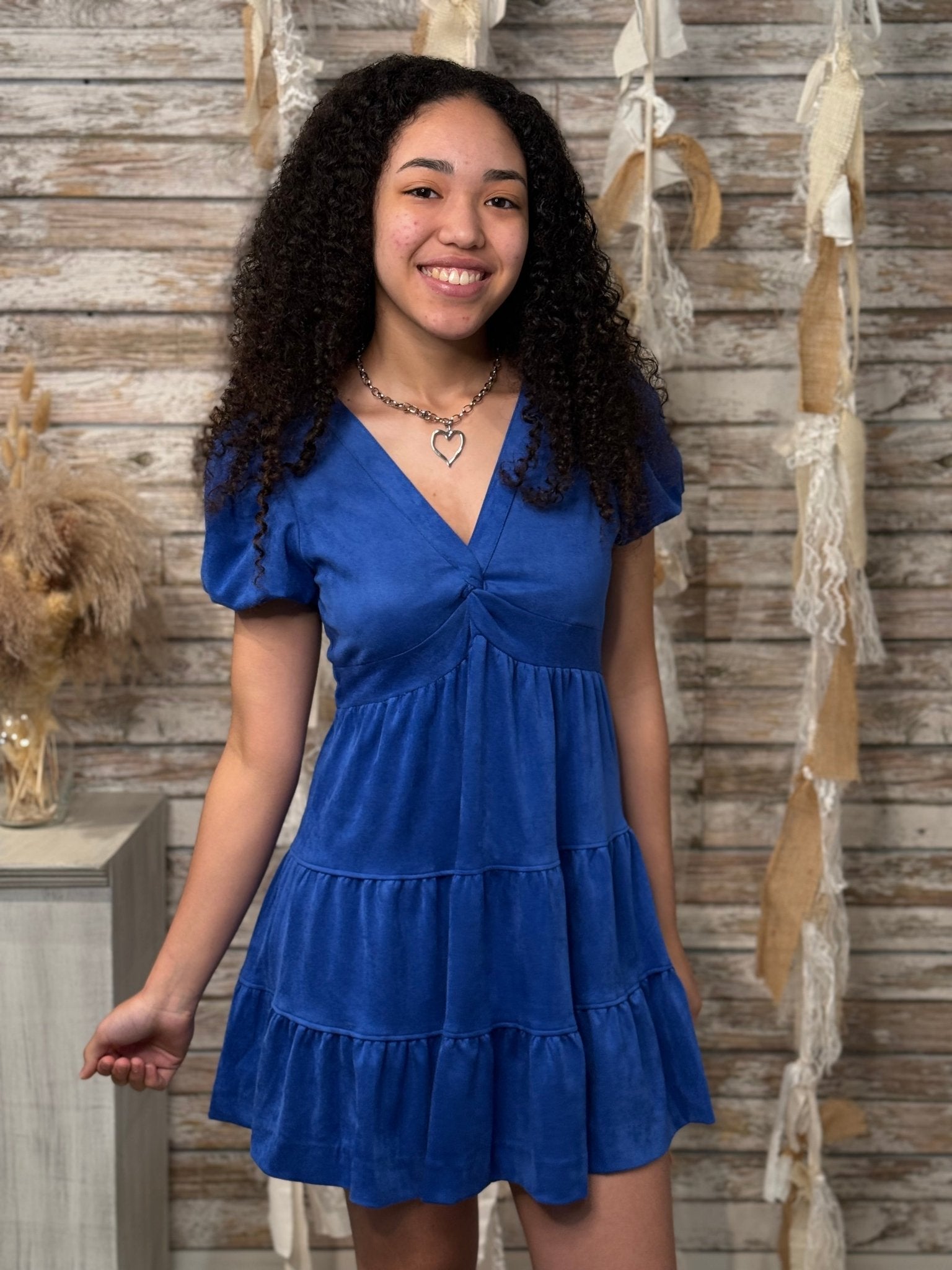 Electric Charm Tiered Dress - Mainstream Boutique