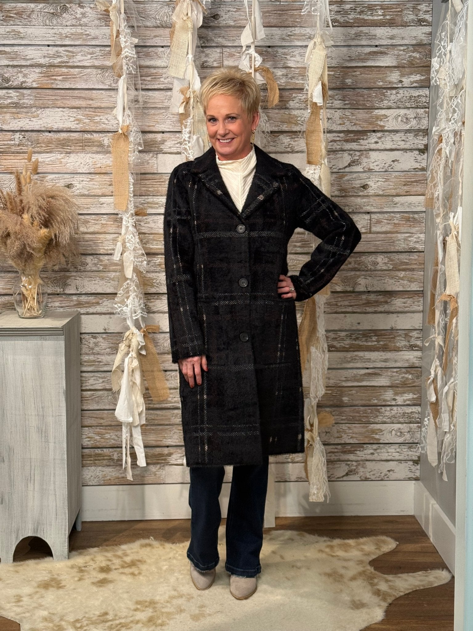 London Noir Coatigan - Mainstream Boutique