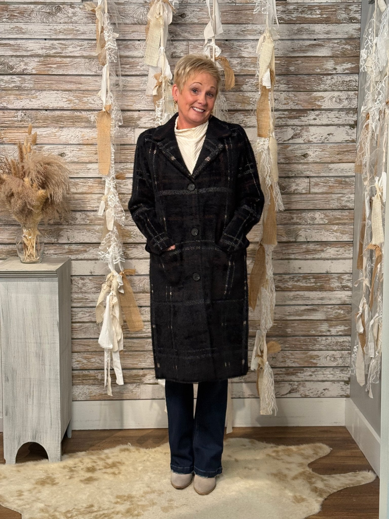 London Noir Coatigan - Mainstream Boutique