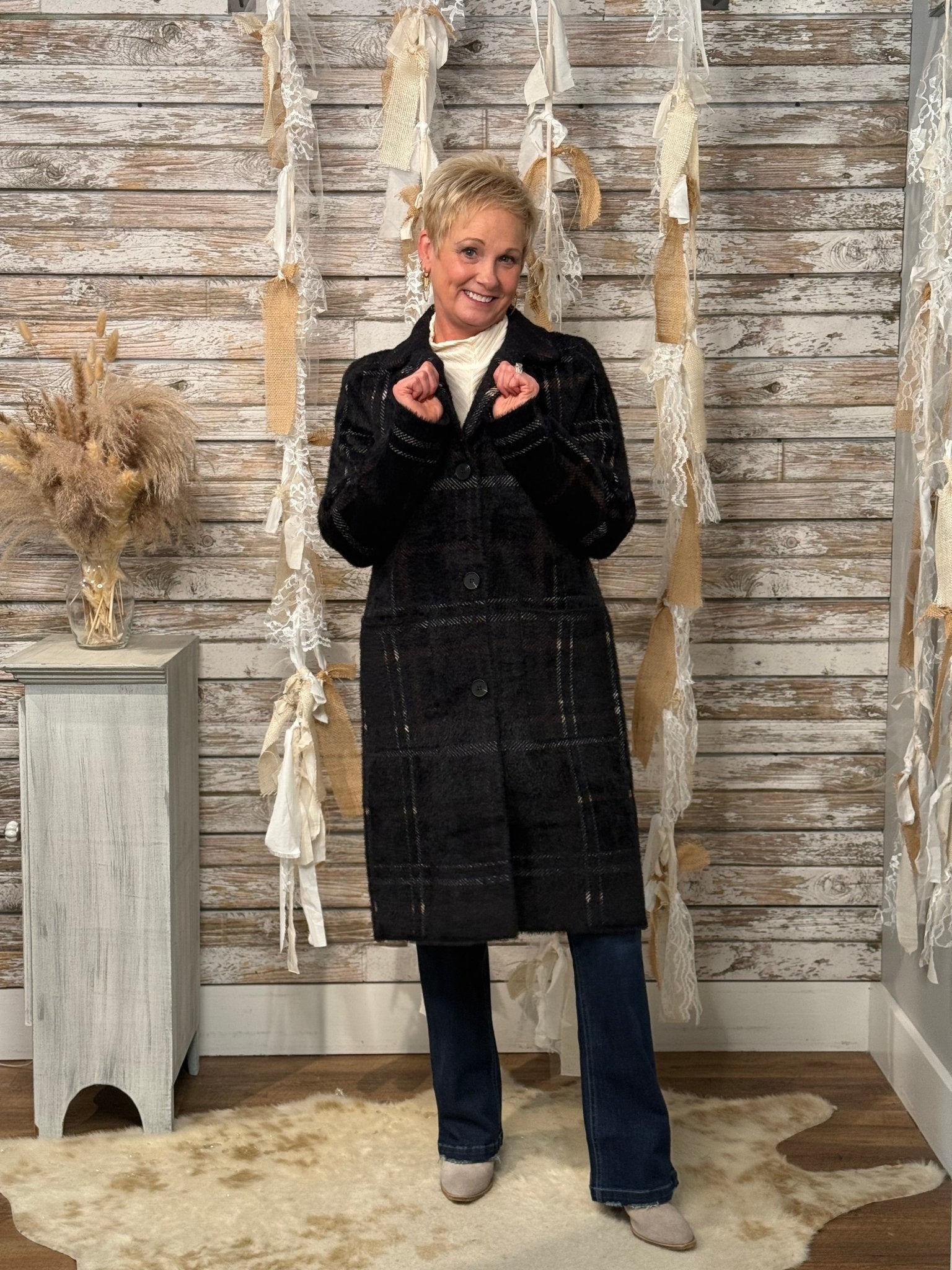 London Noir Coatigan - Mainstream Boutique