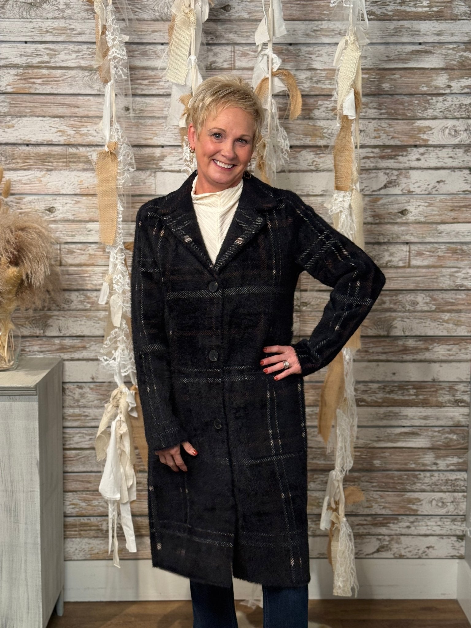 London Noir Coatigan - Mainstream Boutique