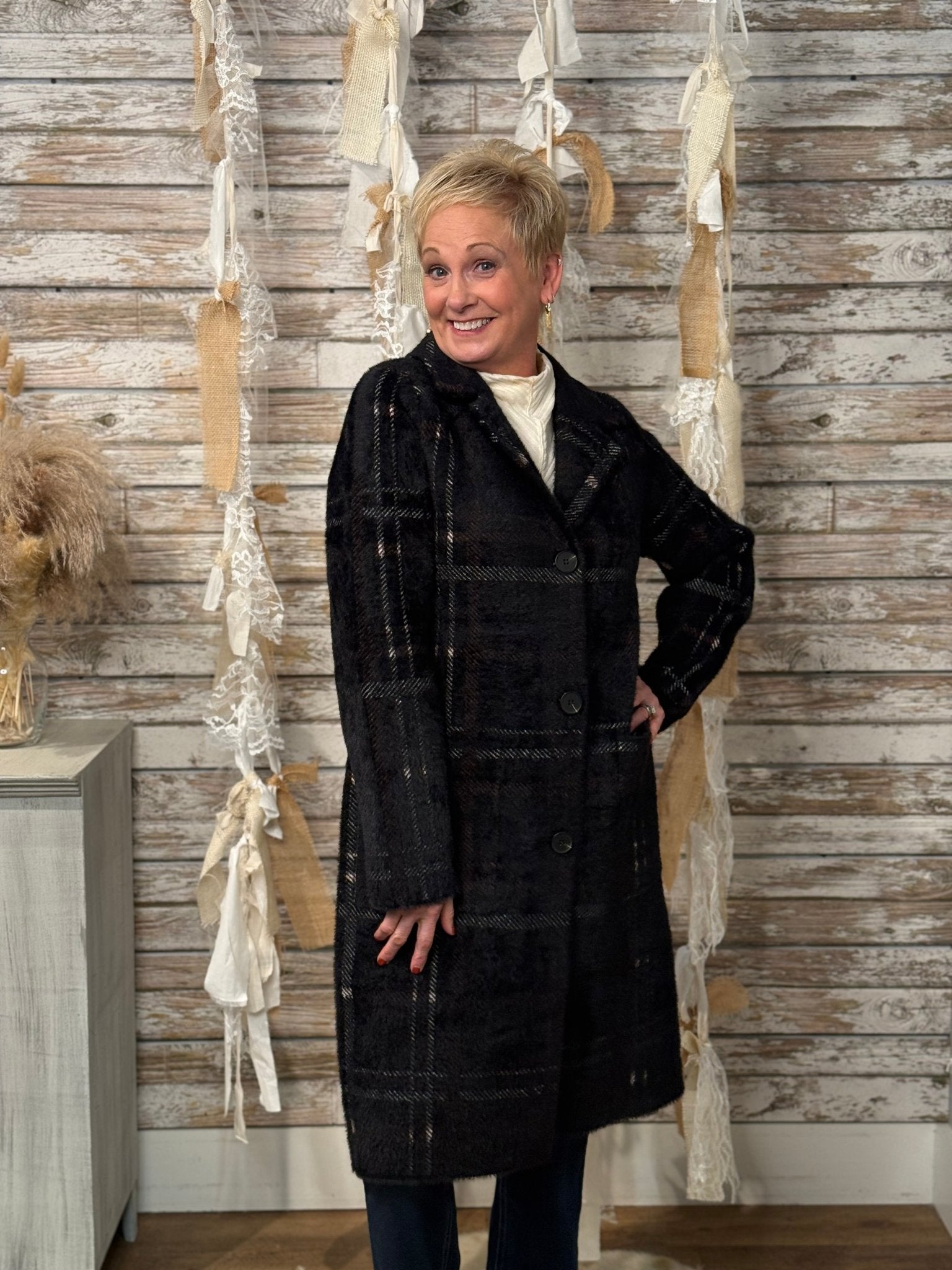 London Noir Coatigan - Mainstream Boutique