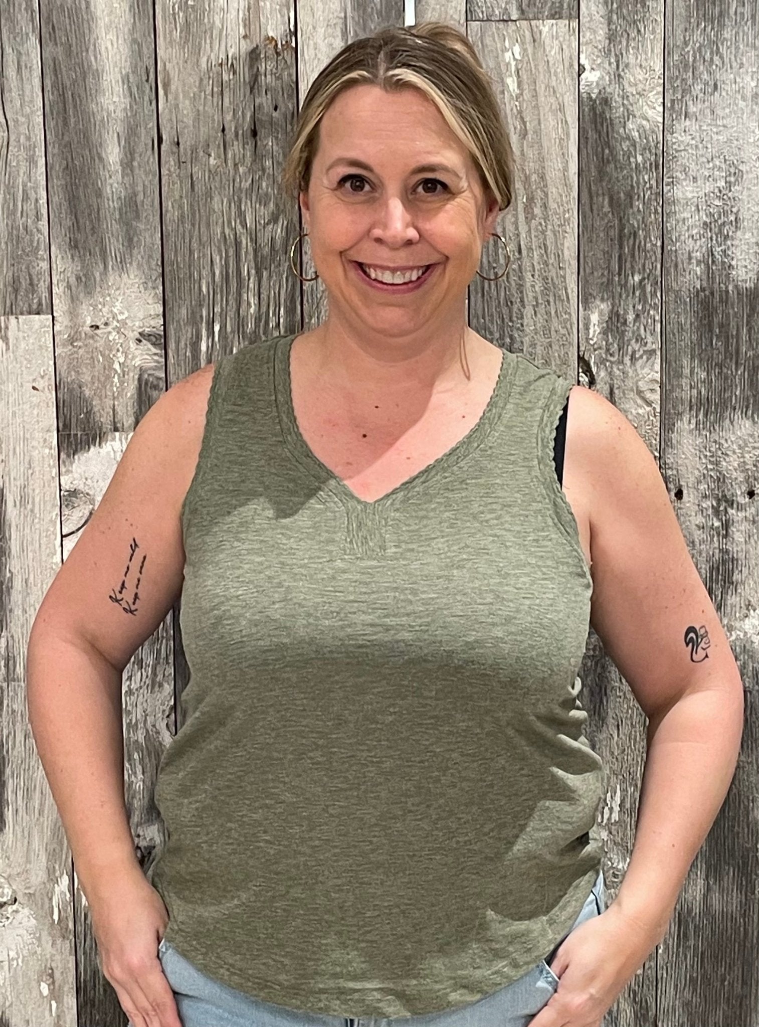 Sleeveless Sweetheart Neck Knit Tank - Mainstream Boutique